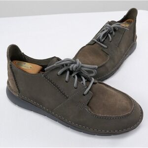MINT! Clarks Nubuck‎ Leather Colehill Walk Shoes Men's 12M Polyveldt / Brown